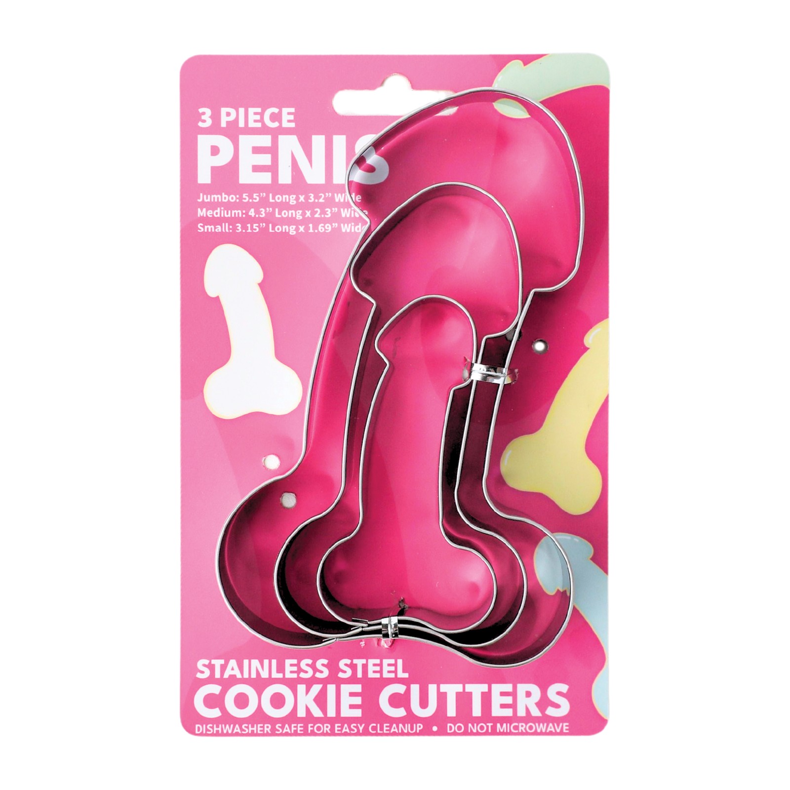 Set de Cortadores de Galletas 3 pc Pene