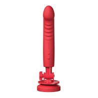 Lovense Mission 2 Touch-Sensitive Dildo Vibrator Red