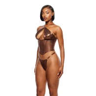 Conjunto Bustier de Malla Metálica Liquid Metal - Cobre Grande