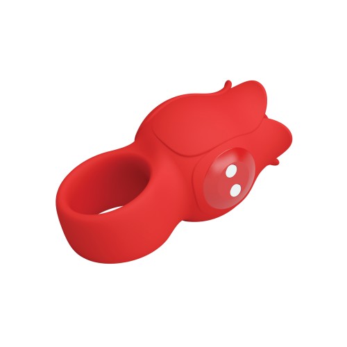 Pretty Love Jae Red Flower Ring Finger Vibrator