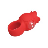 Pretty Love Jae Red Flower Ring Finger Vibrator