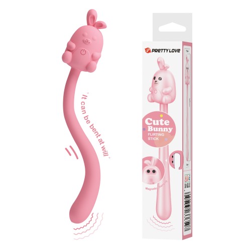 Pretty Love Cute Bunny Flirting Stick Rosa