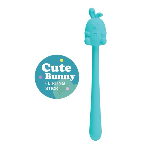 Pretty Love Cute Bunny Flirting Stick Turquesa