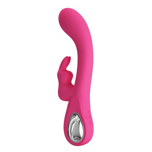 Pretty Love Novak Rabbit Vibrator with Handle - Pink