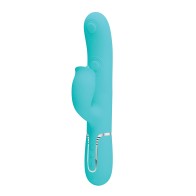 Pretty Love Gigi 3 in 1 Rabbit Vibrator - Aqua