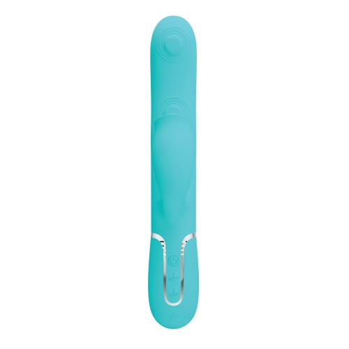 Pretty Love Gigi 3 in 1 Rabbit Vibrator - Aqua