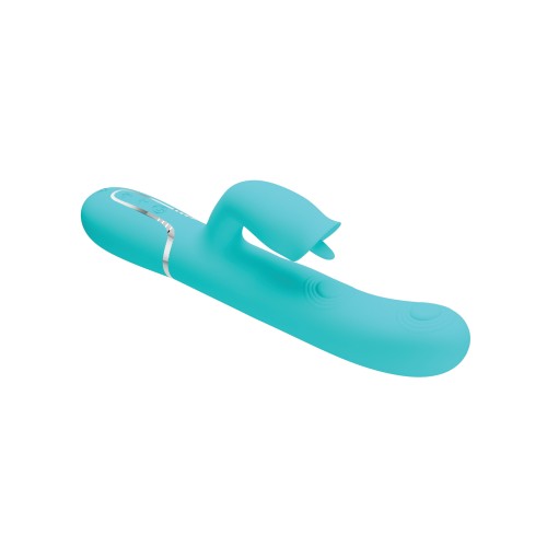 Pretty Love Gigi 3 in 1 Rabbit Vibrator - Aqua