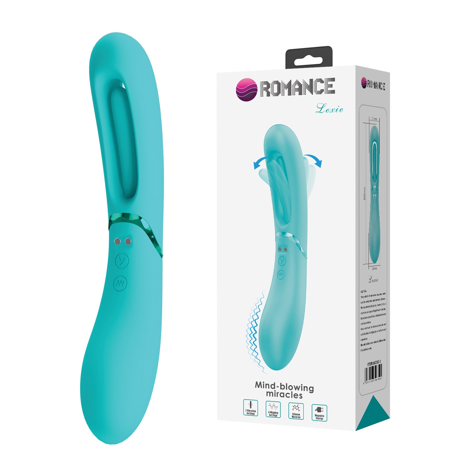 Vibrador Flappy Pretty Love Romance Lexie Aqua