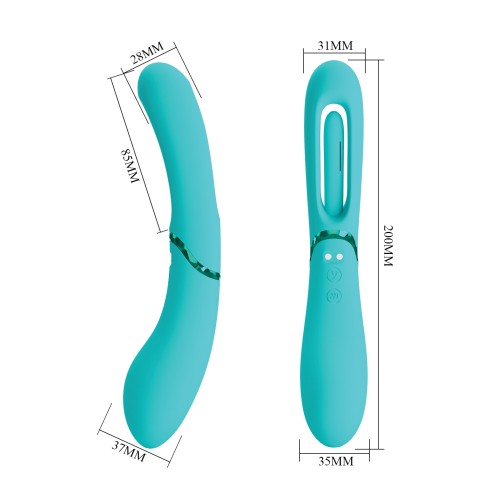 Vibrador Flappy Pretty Love Romance Lexie Aqua