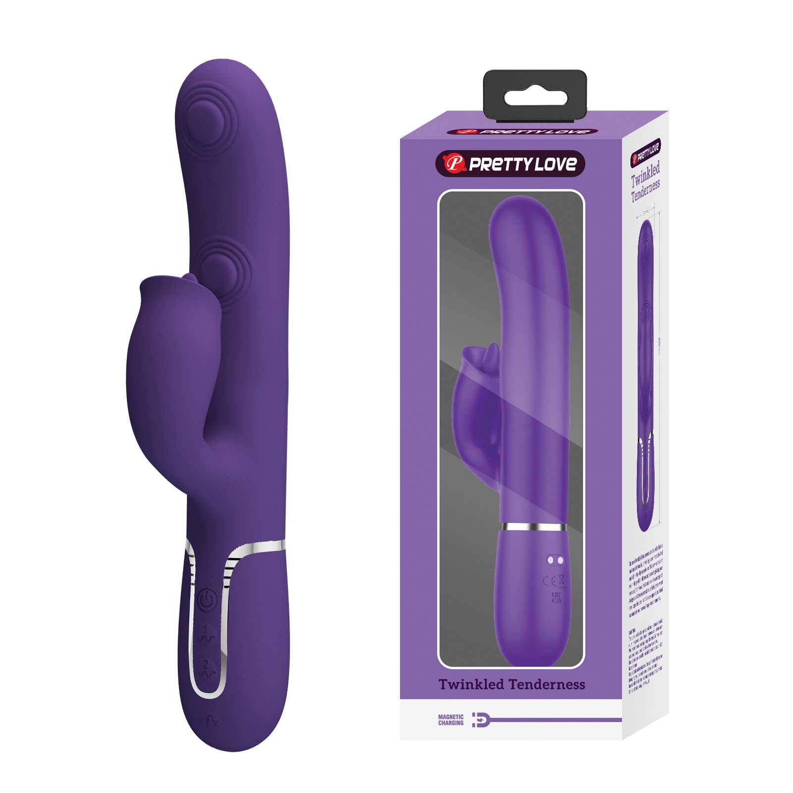 Pretty Love Gigi 3 in 1 Rabbit Vibrator Purple