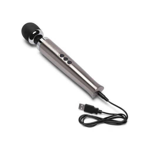 Le Wand Die Cast Rechargeable Vibrating Massager Silver