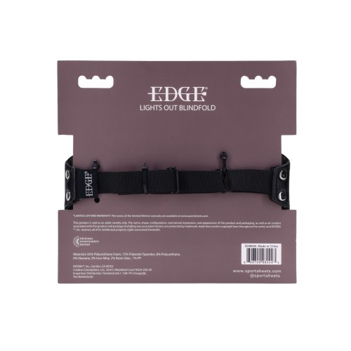 Edge Lights Out Blindfold - Black