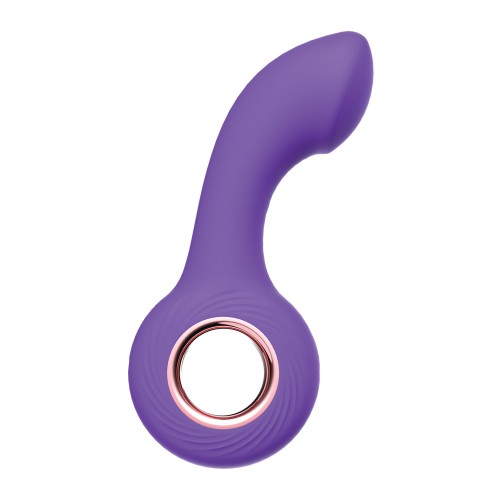 Vibrador con Anillo Curvado Luv Inc. para Estimulación del Punto G