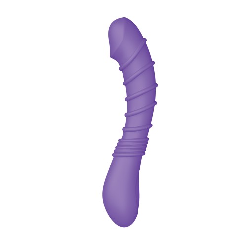 Vibrador Estriado Punto G Luv Inc. Púrpura