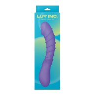 Luv Inc Ribbed G-Spot Vibrator Purple