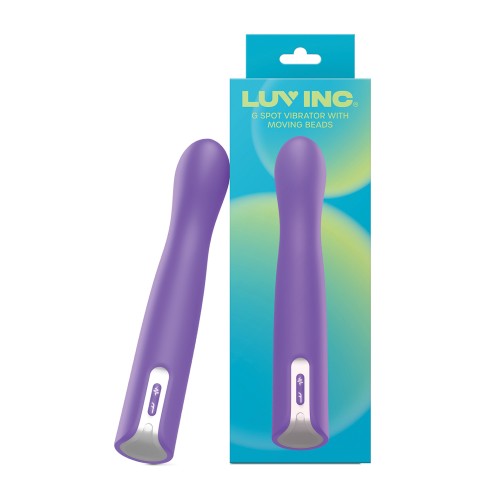 Luv Inc G-Spot Vibrator with Moving Beads Purple