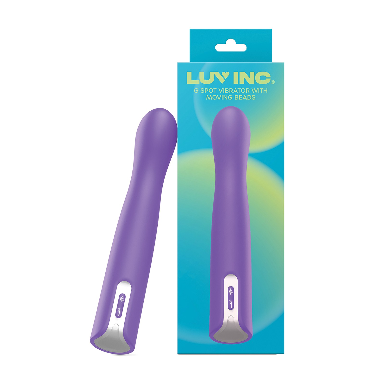 Luv Inc G-Spot Vibrator with Moving Beads Purple