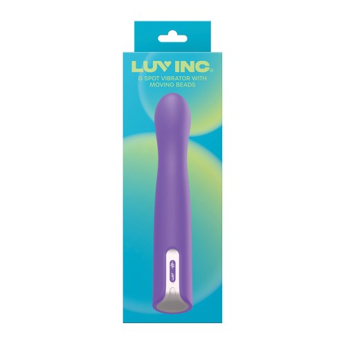 Luv Inc G-Spot Vibrator with Moving Beads Purple