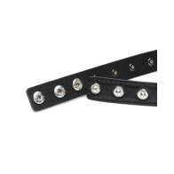 Collar con Picos de Corazón Master Series - Negro