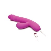 Bang! Thrusting & Sucking Rabbit Vibrator - Purple