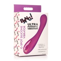 Bang Vibrador de Silicona para G-Spot Morado en Línea