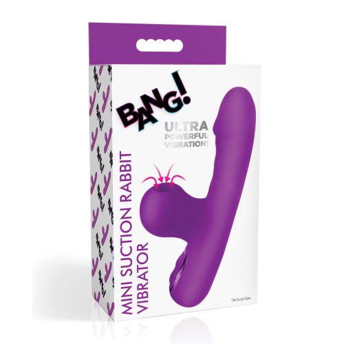 Vibrador Conejito Mini Succión Púrpura