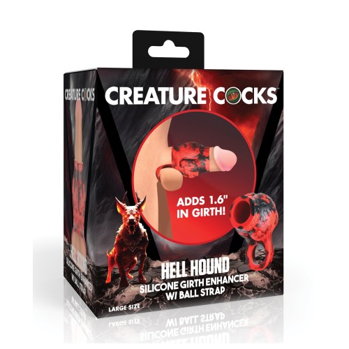 Creature Cocks Hell Hound Funda para Pene y Estirador de Testículos - Grande