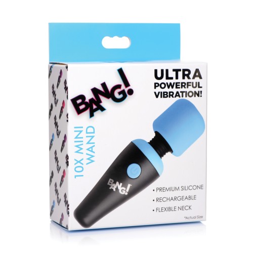 Bang! 10X Mini Vibrating Wand - Blue