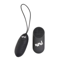 Bang 28X Nubbed Silicone Egg with Remote Control Black