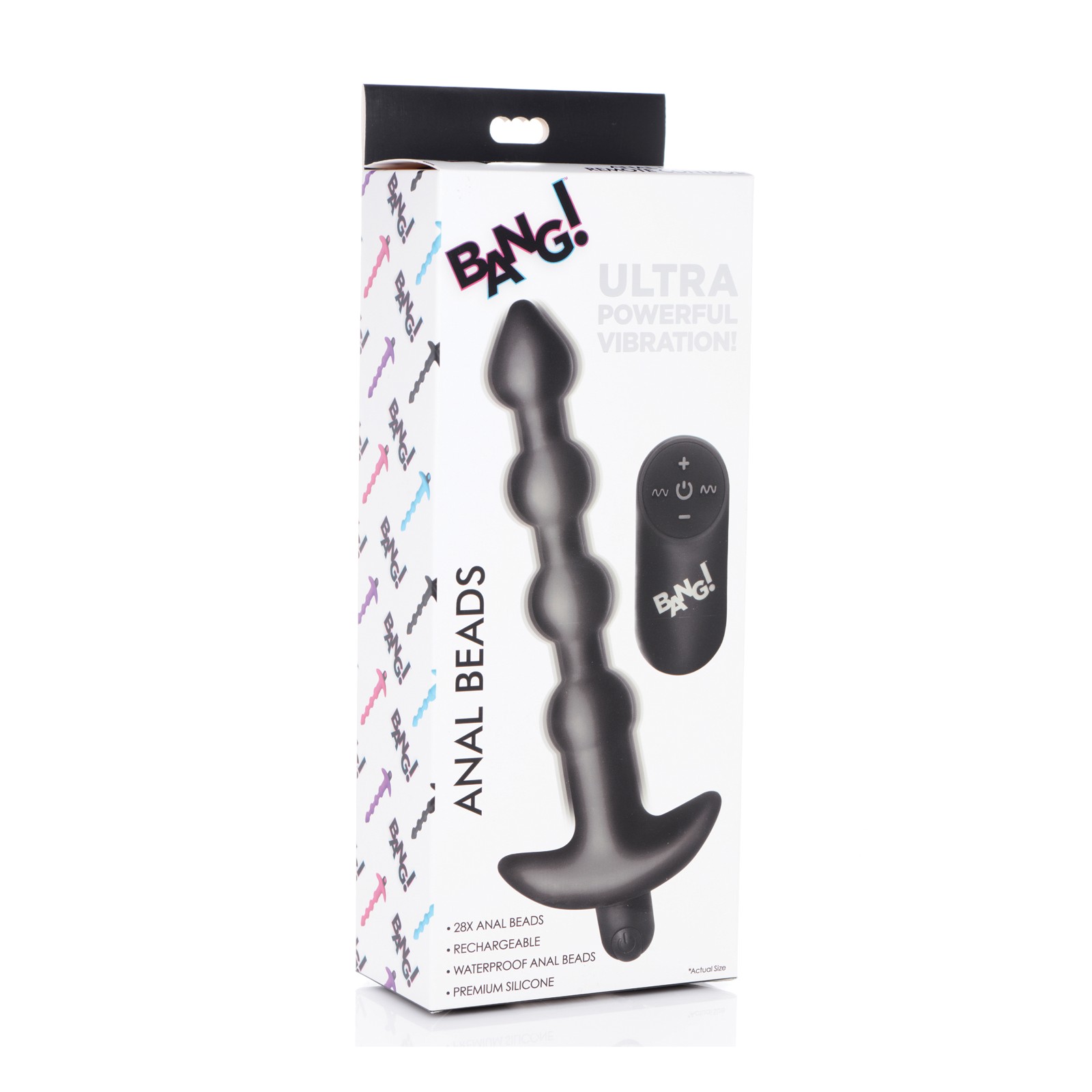 Bang 28X Vibrating Silicone Anal Beads - Exciting Experience