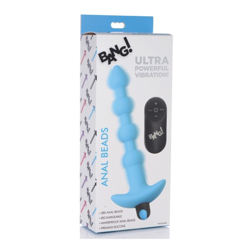 Bang! 28X Vibrating Silicone Anal Beads for Ultimate Pleasure