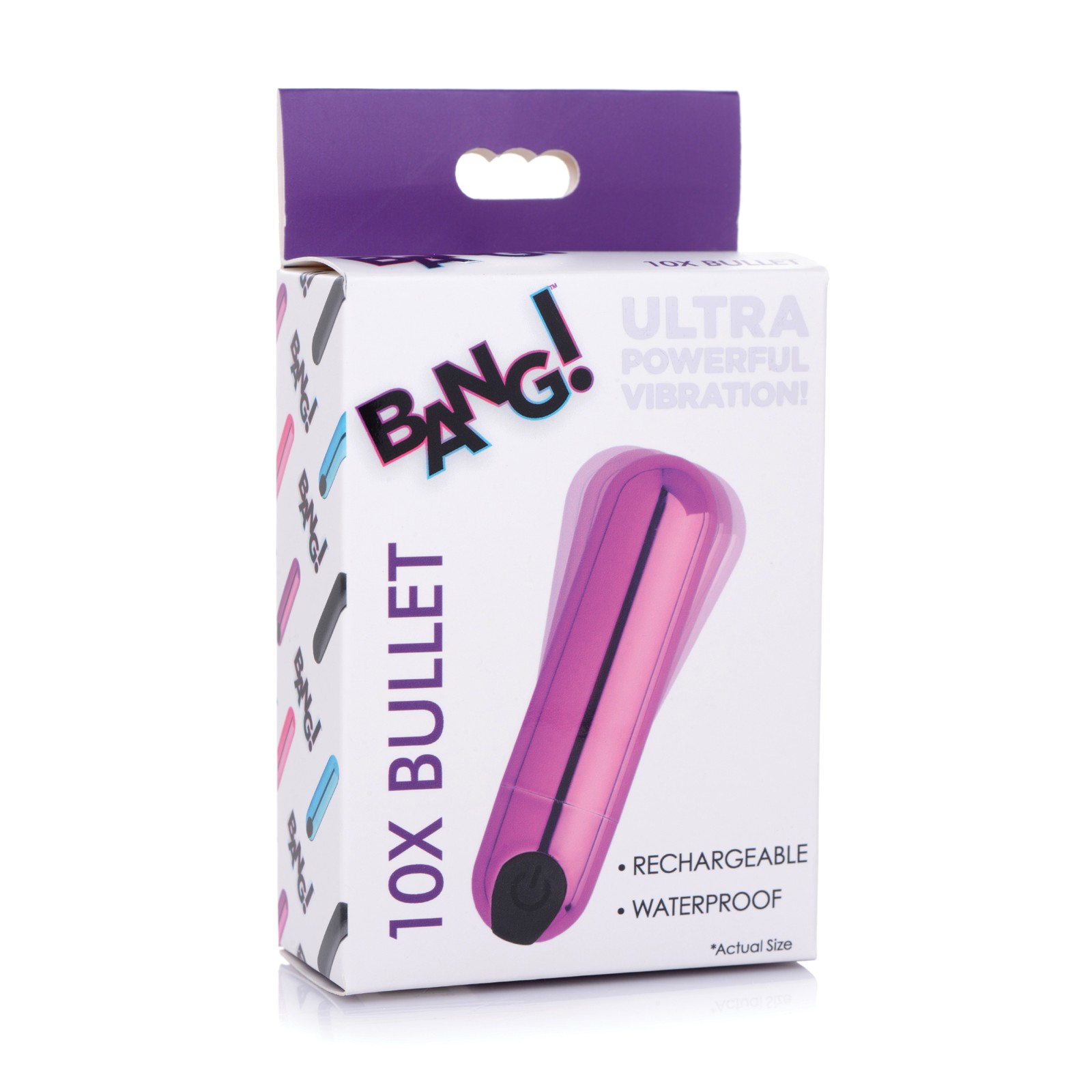 Bang 10X Rechargeable Vibrating Bullet Purple