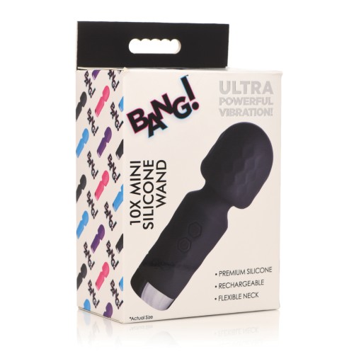 Bang! Mini Varita de Silicona 10X - Negro