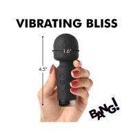 Bang! 10X Mini Silicone Wand - Black