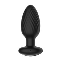 Nexus Tornado Plug Anal Rotatorio y Vibrante con Control Remoto - Negro