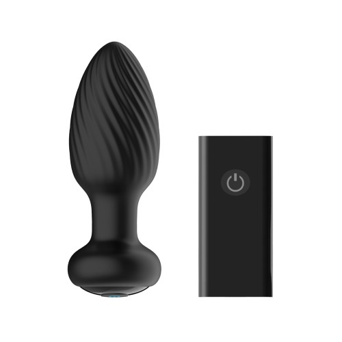 Nexus Tornado Plug Anal Rotatorio y Vibrante con Control Remoto - Negro