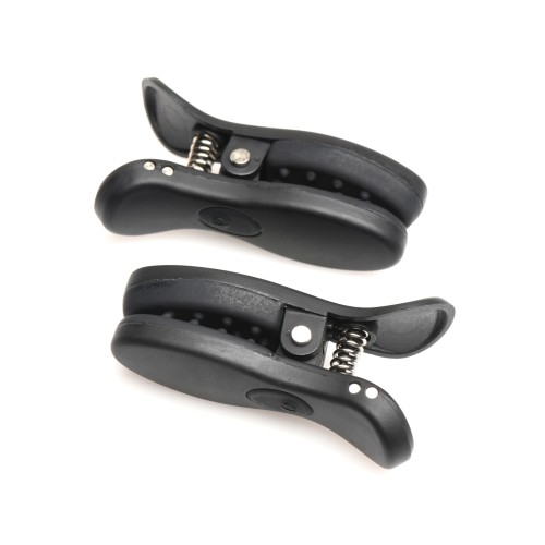 Master Series Vibrating Nipple Clamps Black