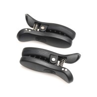 Master Series Vibrating Nipple Clamps Black