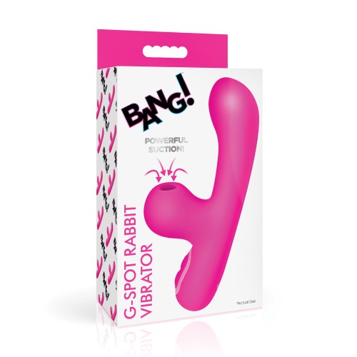 Bang 10X G-Spot Rabbit Vibrator Suction Pink