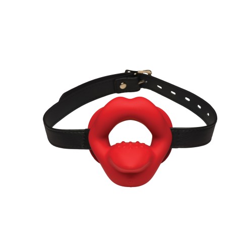 Master Series Vibrating Sissy Mouth Gag Red