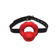 Gag Vibrante de Boca Sissy de Master Series Rojo