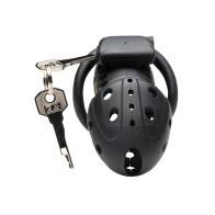 Master Series Lock Down Chastity Cage - Black