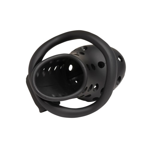 Master Series Lock Down Chastity Cage - Black