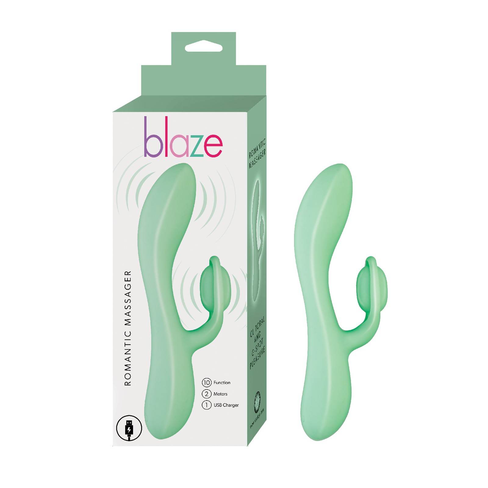 Blaze Romantic Massager - Aqua