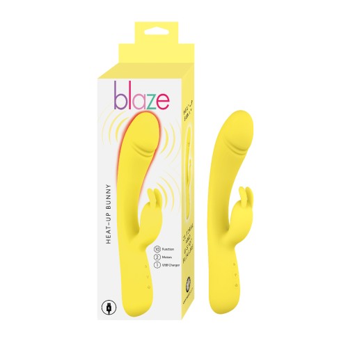 Blaze Heat Up Bunny Vibrator Yellow