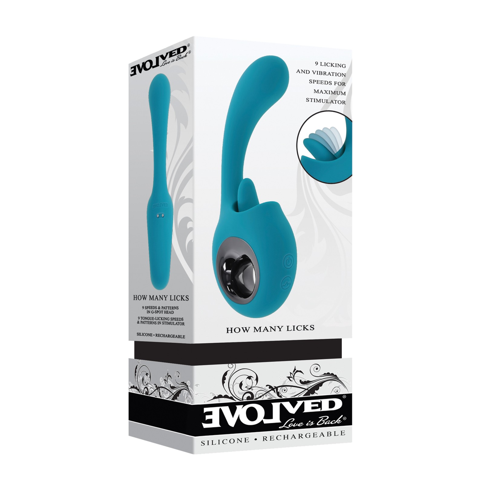 Evolved How Many Licks G Spot Vibrator Teal