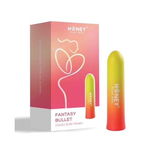 Vibrador Bullet Gradiente de Color Fantasía Amarillo Oscuro