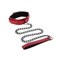 Ex's & Oh's Collar & Leash Set - Red/Black