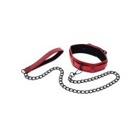 Collar y Correa Ex's & Oh's - Rojo/Negro