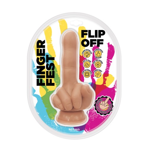 Finger Fest Flip Off Dildo Flesh